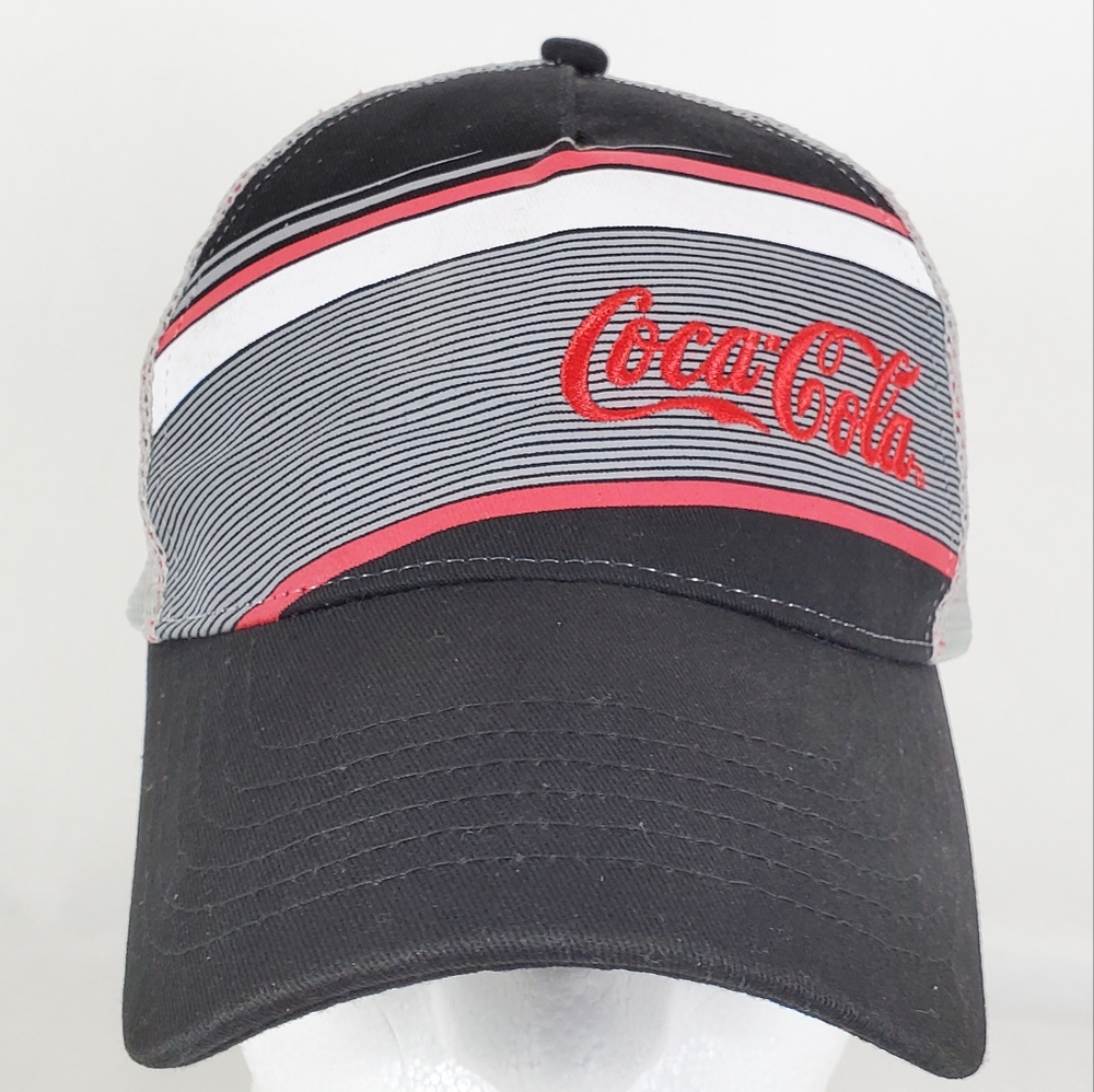 Coca-Cola Adjustable Mesh Trucker Hat K-Products Mesh Baseball Cap Advertising.